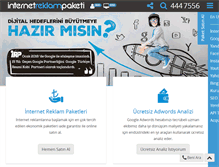 Tablet Screenshot of internetreklampaketi.com
